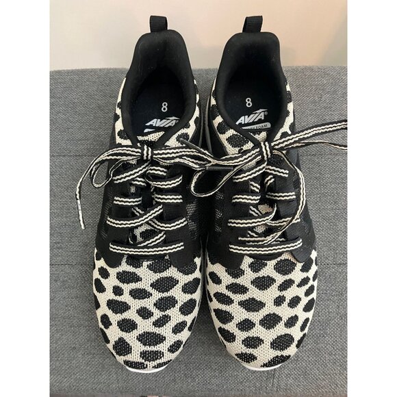 Avia Shoes - Avia Black White Spotted Sneakers Size 8
